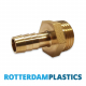 Hosetail 10 mm x 1/2 Inch External Thread