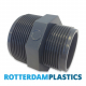 PVC Nipple Reducer 2 Inch x 1 1/2 Inch External Thread
