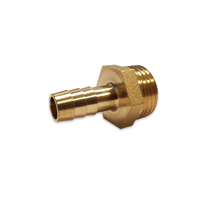 Hosetail 10 mm x 1/2 Inch External Thread