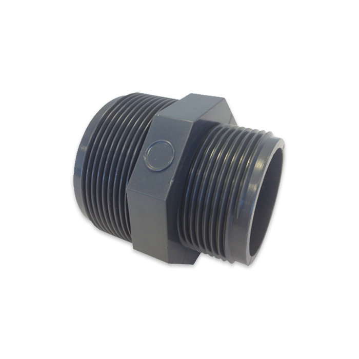 PVC Verloopnippel 2 inch X 1 1/2 inch buitendraad