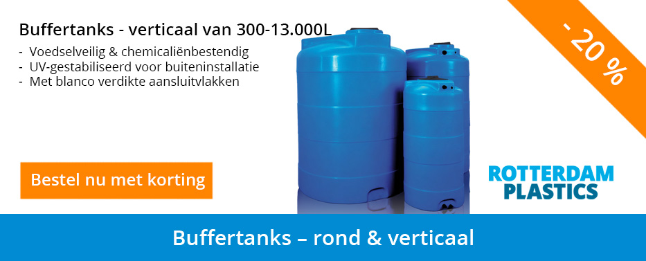 Buffertanks - rond en verticaal