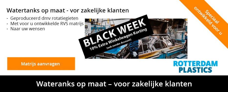 10% extra korting - Watertanks op maat